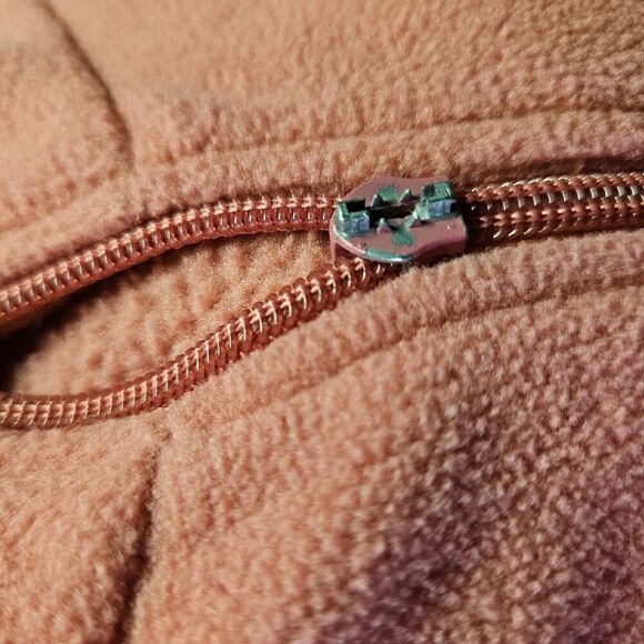 Bass Pro Shop Jacket Womens Large Pink Fleece Outdoor Mock Neck Full Zip - Picture 11 of 12